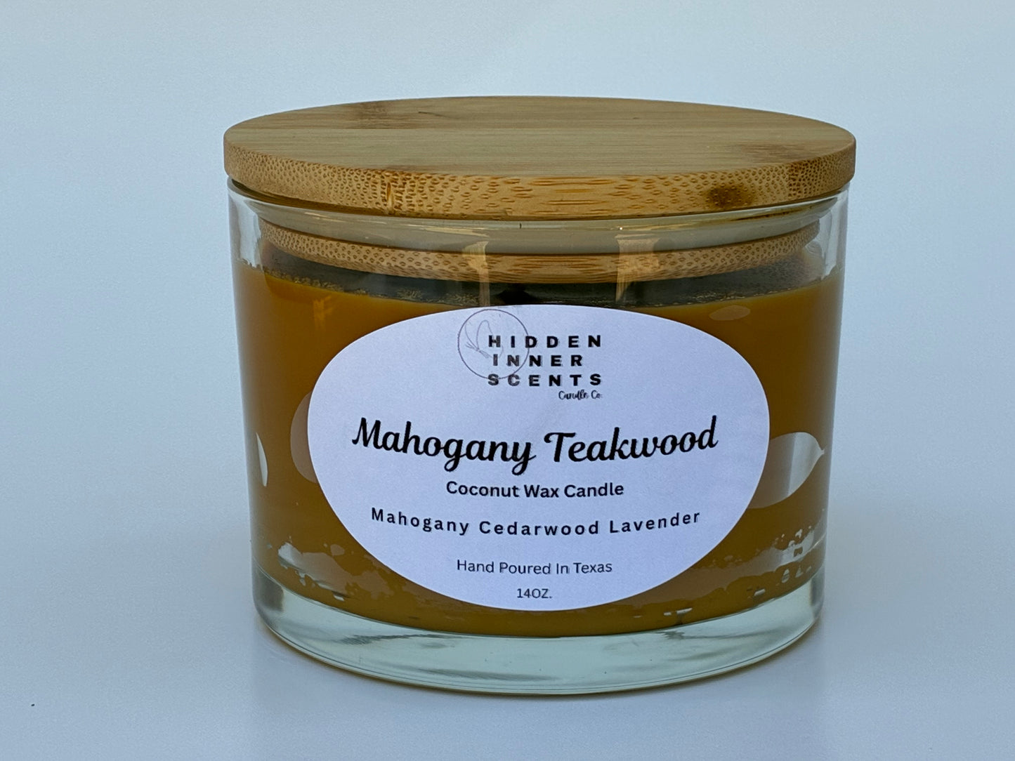 Mahogany Teakwood 14oz 3 Wick Candle