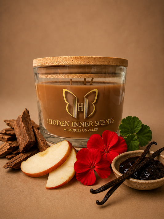 Mahogany Teakwood  3 Wick Candle